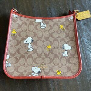 Coach X Limited Edition Peanuts Dempsey File Bag